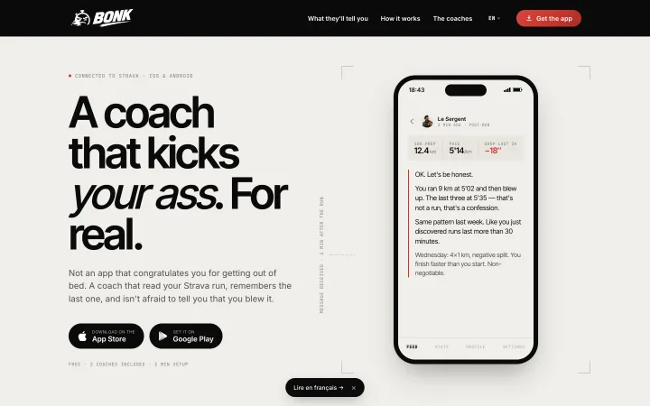 Bonk home page