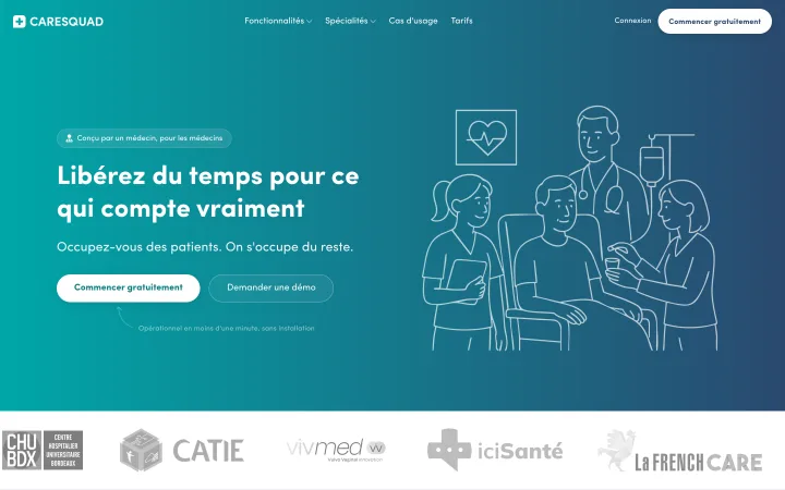 Caresquad home page