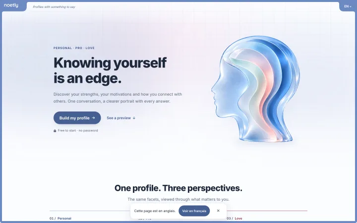 Noetly home page